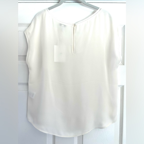 NWT Joie Hina Silk Blouse in Porcelain - Picture 2 of 14